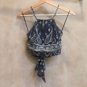 ❌SOLD❌Love Culture Back Tie Crop Top